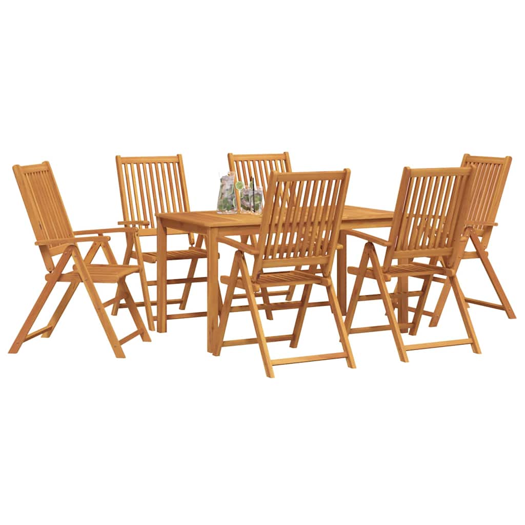 Set da Pranzo per Giardino 7 pcs Marrone
