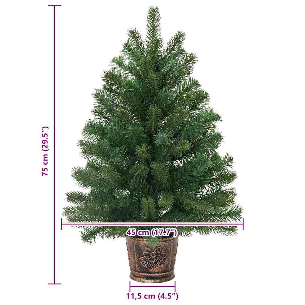 Albero di Natale artificiale Verde 75 cm PVC, PE e acciaio | homemem39