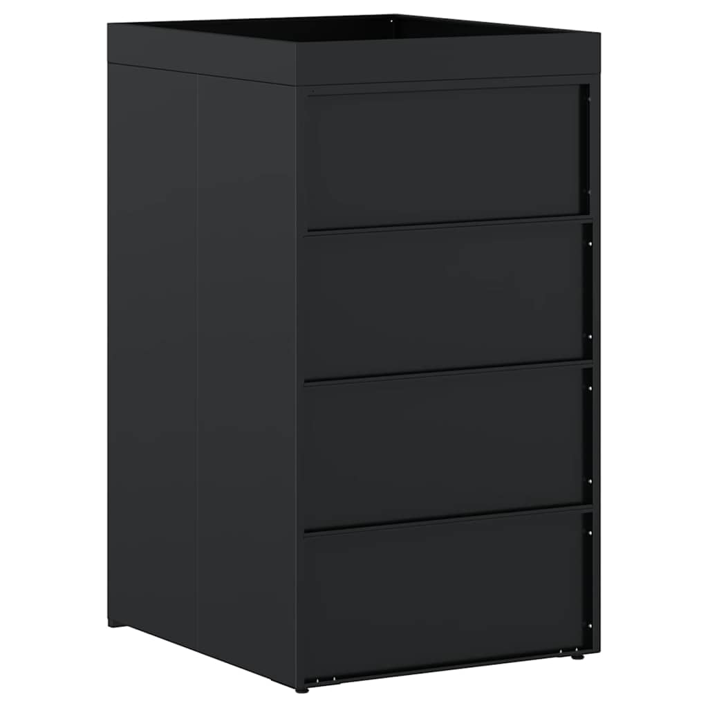 Deposito per bidone con tetto da fioriera per bidone singolo da 240L