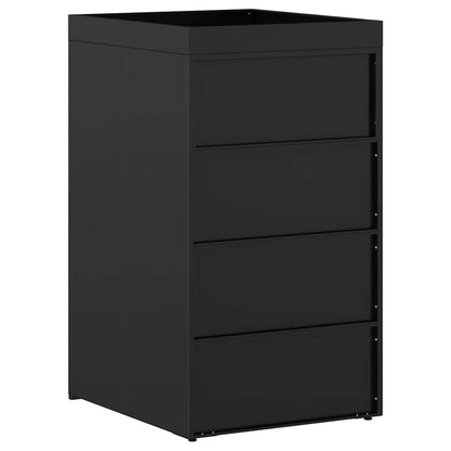 Deposito per bidone con tetto da fioriera per bidone singolo da 240L