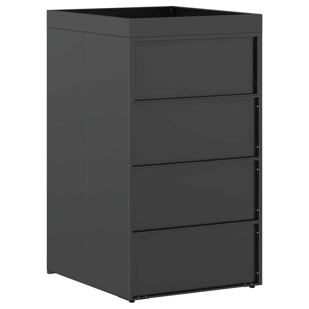 Deposito per bidone con tetto da fioriera per bidone singolo da 240L