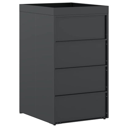 Deposito per bidone con tetto da fioriera per bidone singolo da 240L