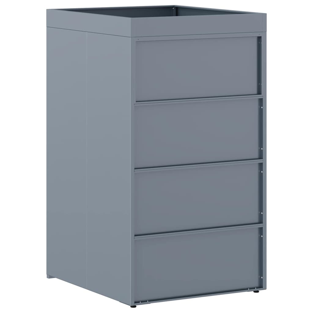 Deposito per bidone con tetto da fioriera per bidone singolo da 240L