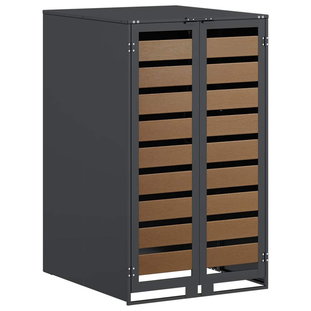 Magazzino per contenitori con coperchio sollevabile a gas per contenitore da 240L