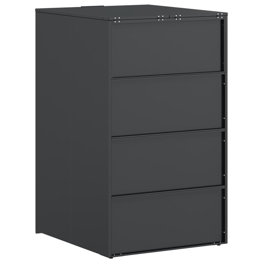 Magazzino per contenitori con coperchio sollevabile a gas per contenitore da 240L