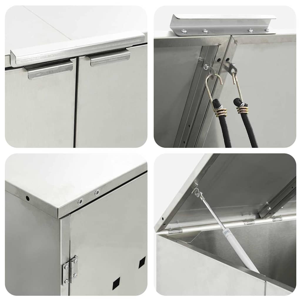 Magazzino per contenitori con coperchio sollevabile a gas per contenitore da 240L