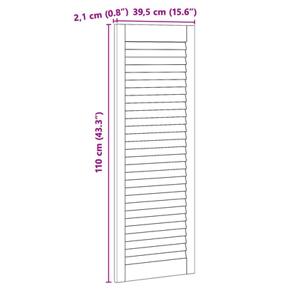 Porta per Armadio con porta 2 pcs Naturale 110 x 2,1 x 39,5 cm