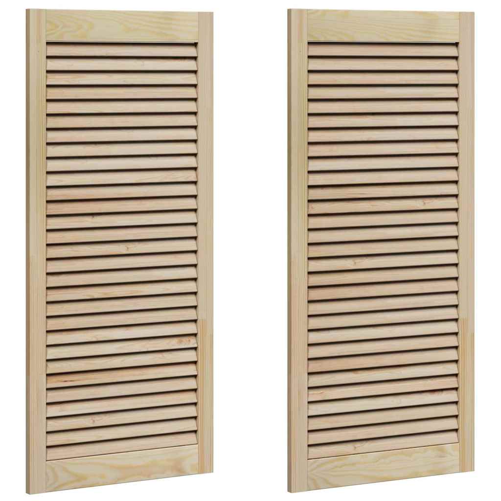 Porta per Armadio 2 pcs Naturale 140.5 x 2.1 x 49.5 cm - homemem39