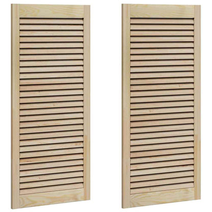 Porta per Armadio 2 pcs Naturale 140.5 x 2.1 x 49.5 cm - homemem39