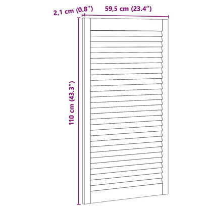 Porta per Armadio Naturale 140.5 x 2 x 59.5 cm Pino massello