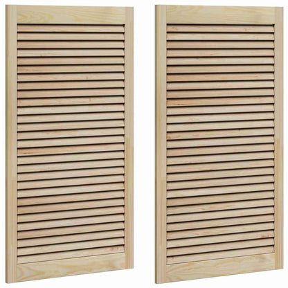 Porta per Armadio 2 pcs Naturale 140.5 x 2.1 x 49.5 cm - homemem39
