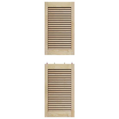 Porta per Armadio 2 pcs Naturale 140,5 x 2,1 x 39,5 cm | homemem39