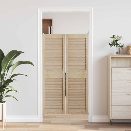 Porta per Armadio 2 pcs Naturale 140,5 x 2,1 x 39,5 cm | homemem39
