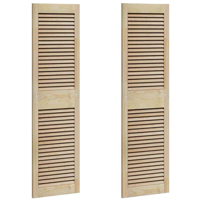 Porta per Armadio 2 pcs Naturale 140,5 x 2,1 x 39,5 cm | homemem39