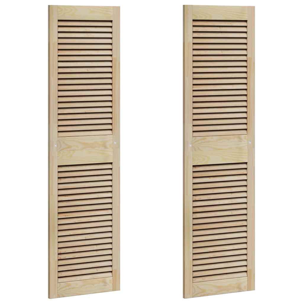 Porta per Armadio 2 pcs Naturale 140.5 x 2.1 x 49.5 cm - homemem39