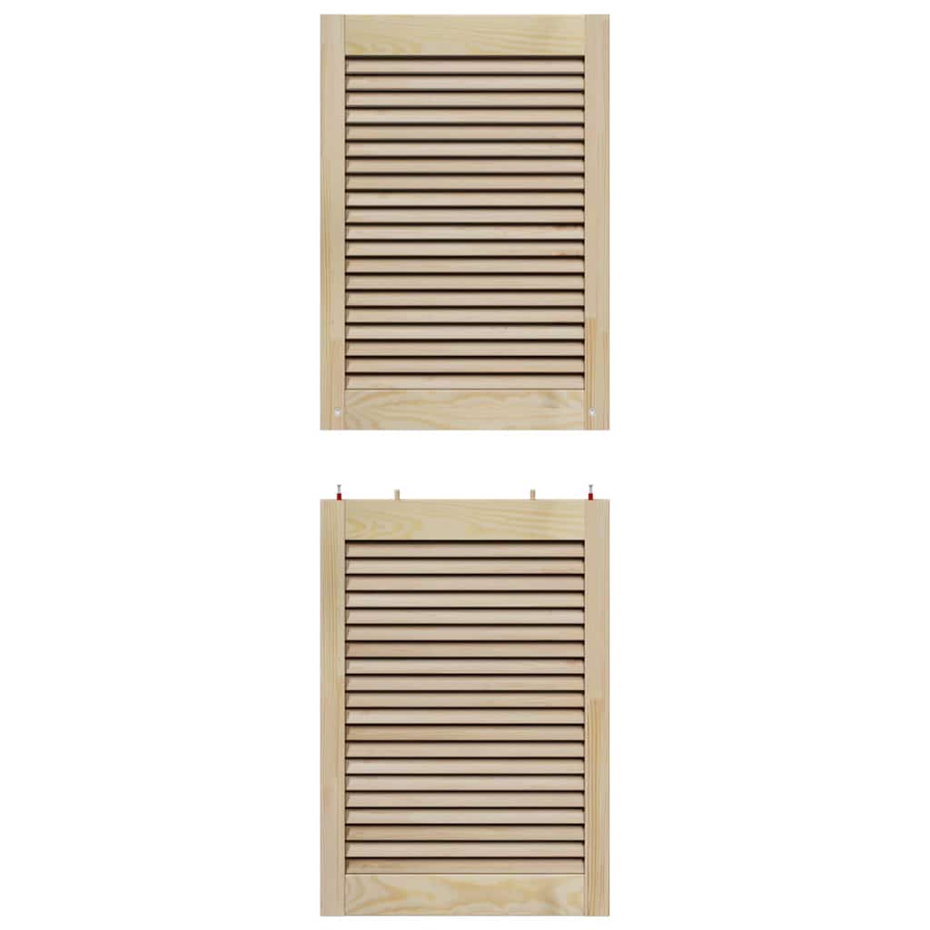Porta per Armadio 2 pcs Naturale 49,5 x 2,1 x 140,5 cm | homemem39