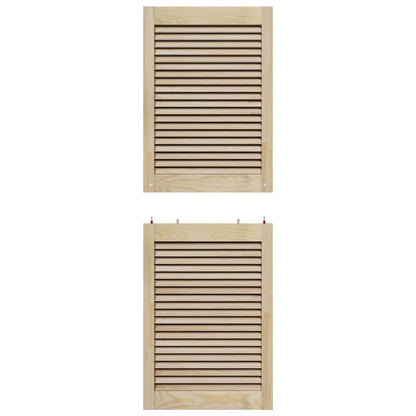 Porta per Armadio 2 pcs Naturale 49,5 x 2,1 x 140,5 cm | homemem39