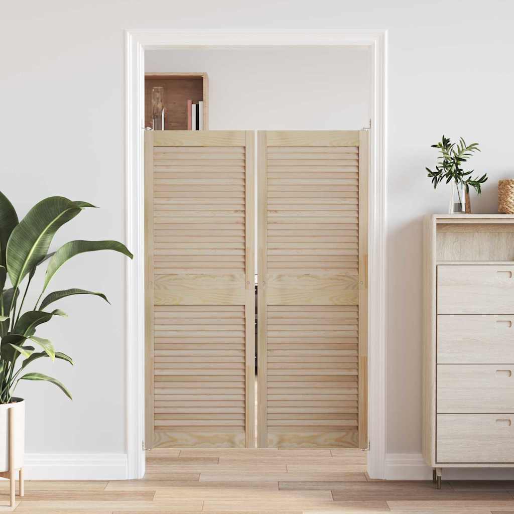 Porta per Armadio 2 pcs Naturale 49,5 x 2,1 x 140,5 cm