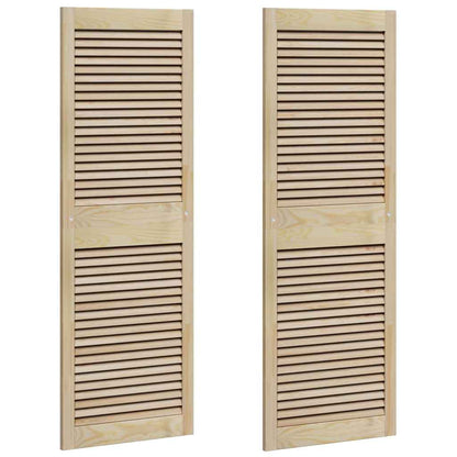 Porta per Armadio con porta 2 pcs Naturale 140.5 x 2 x 59.5 cm