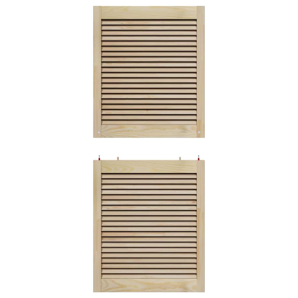 Porta per Armadio 2 pcs Naturale 140,5 x 2,1 x 59,5 cm | homemem39