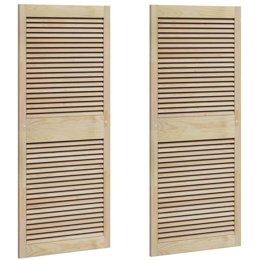 Porta per Armadio con porta 2 pcs Naturale 140.5 x 2 x 59.5 cm