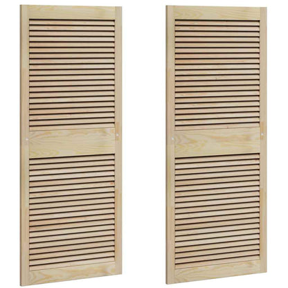 Porta per Armadio con porta 2 pcs Naturale 140.5 x 2 x 59.5 cm