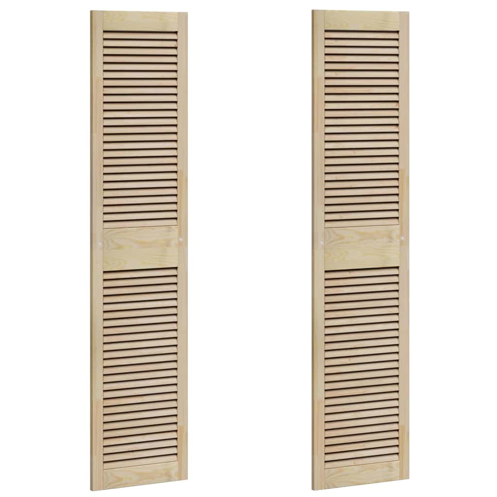 Porta per Armadio 2 pcs Naturale 140.5 x 2.1 x 49.5 cm - homemem39