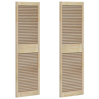 Porta per Armadio 2 pcs Naturale 140.5 x 2.1 x 49.5 cm - homemem39