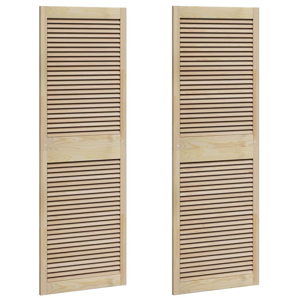 Porta per Armadio 2 pcs Naturale 140.5 x 2.1 x 49.5 cm - homemem39