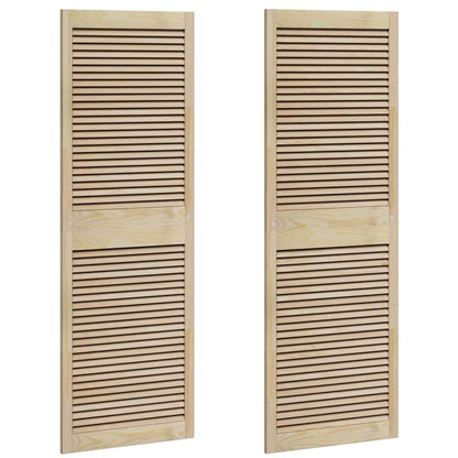 Porta per Armadio 2 pcs Naturale 140.5 x 2.1 x 49.5 cm - homemem39