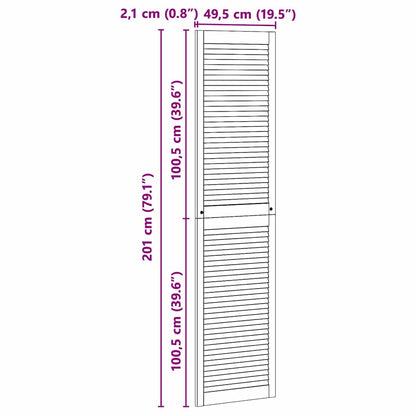 Porta per Armadio con porta Naturale 140.5 x 2.1 x 49.5 cm - homemem39