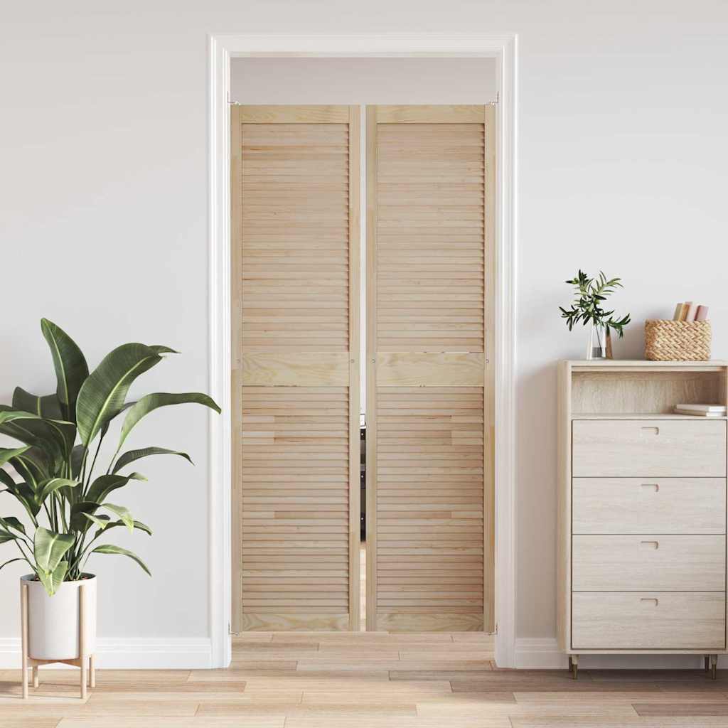 Porta per Armadio con porta 2 pcs Naturale 201 x 2,1 x 49,5 cm | homemem39