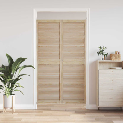 Porta per Armadio con porta 2 pcs Naturale 201 x 2,1 x 59,5 cm | homemem39