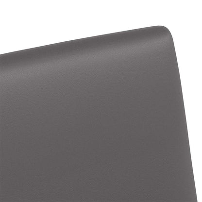 Sedie da Pranzo con Ruote 2 pcs Grigio 57 x 66 x 94 cm