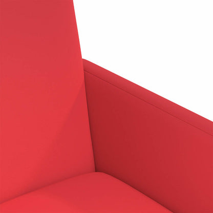 Sedie da Pranzo con Ruote con ruote 2 pcs Rosso 57 x 66 x 94 cm