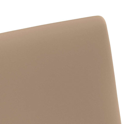 Sedie da Pranzo con Ruote 2 pcs Cappuccino 57 x 66 x 94 cm