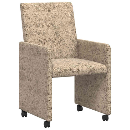 Sedie da Pranzo con Ruote 2 pcs Grigio chiaro 57 x 66 x 94 cm | homemem39