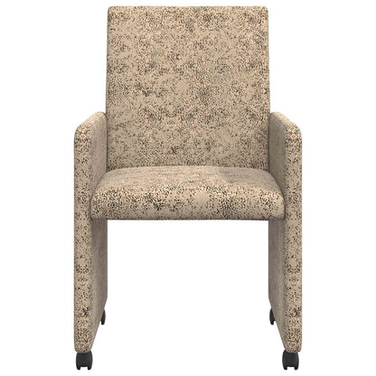 Sedie da Pranzo con Ruote 2 pcs Grigio chiaro 57 x 66 x 94 cm | homemem39