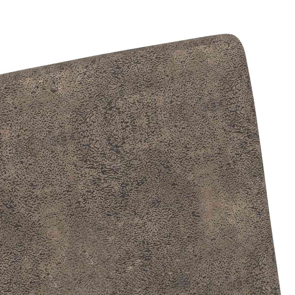 Sedie da Pranzo con Ruote 2 pcs Grigio scuro 57 x 66 x 94 cm