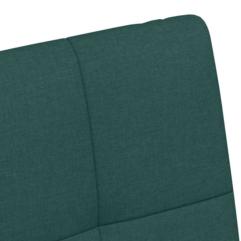Sedie da Pranzo con Ruote 2 pcs Verde scuro 58 x 65 x 94 cm