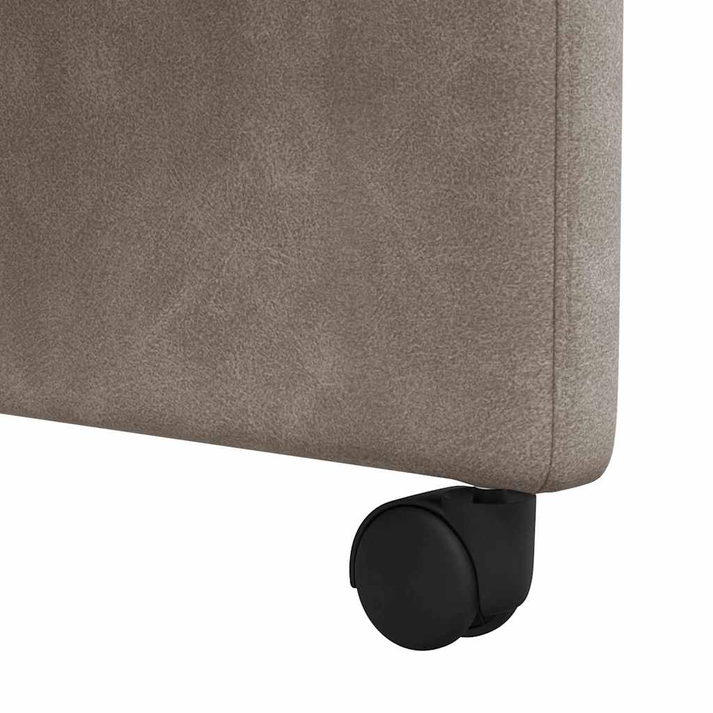 Sedie da Pranzo con Ruote 2 pcs Grigio 57 x 67 x 95 cm | homemem39