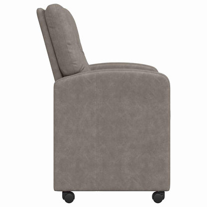 Sedie da Pranzo con Ruote 2 pcs Grigio 57 x 67 x 95 cm | homemem39