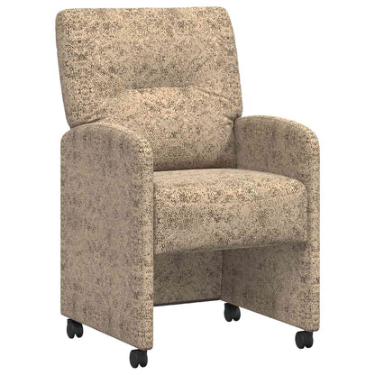 Sedie da Pranzo con Ruote 2 pcs Grigio chiaro 57 x 67 x 95 cm | homemem39