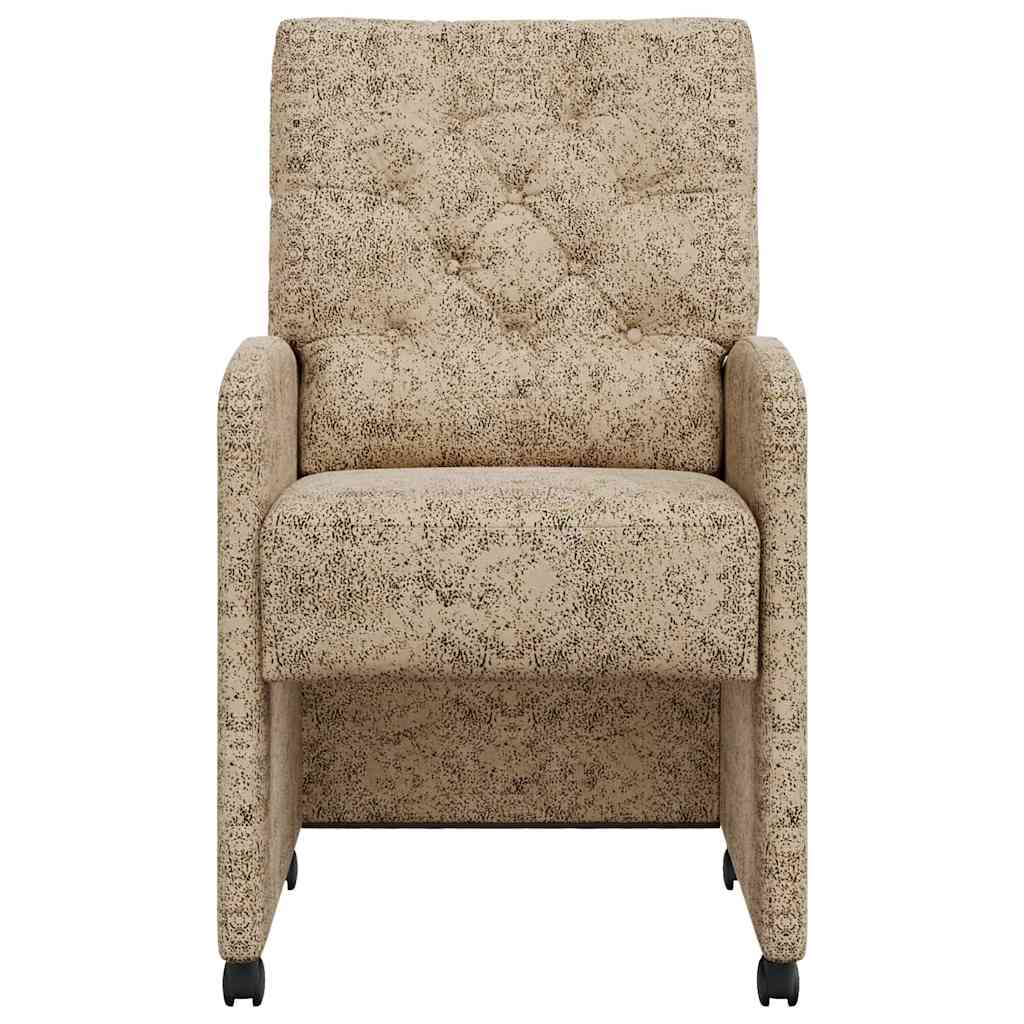 Sedie da Pranzo con Ruote 2 pcs Grigio chiaro 58 x 67 x 97 cm