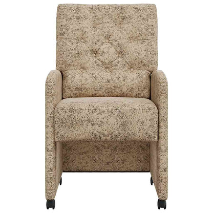 Sedie da Pranzo con Ruote 2 pcs Grigio chiaro 58 x 67 x 97 cm