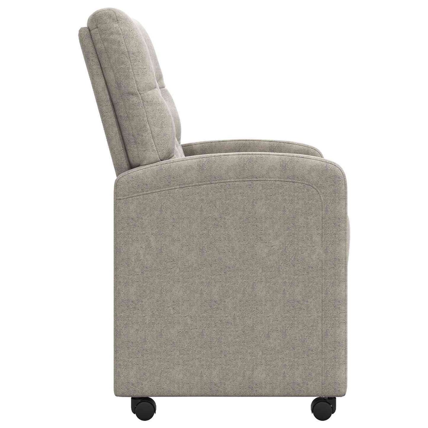 Sedie da Pranzo con Ruote 2 pcs Grigio chiaro 58 x 67 x 97 cm | homemem39