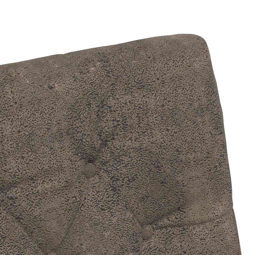 Sedie da Pranzo con Ruote 2 pcs Grigio scuro 58 x 67 x 97 cm