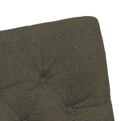 Sedie da Pranzo con Ruote 2 pcs Verde militare 58 x 67 x 97 cm