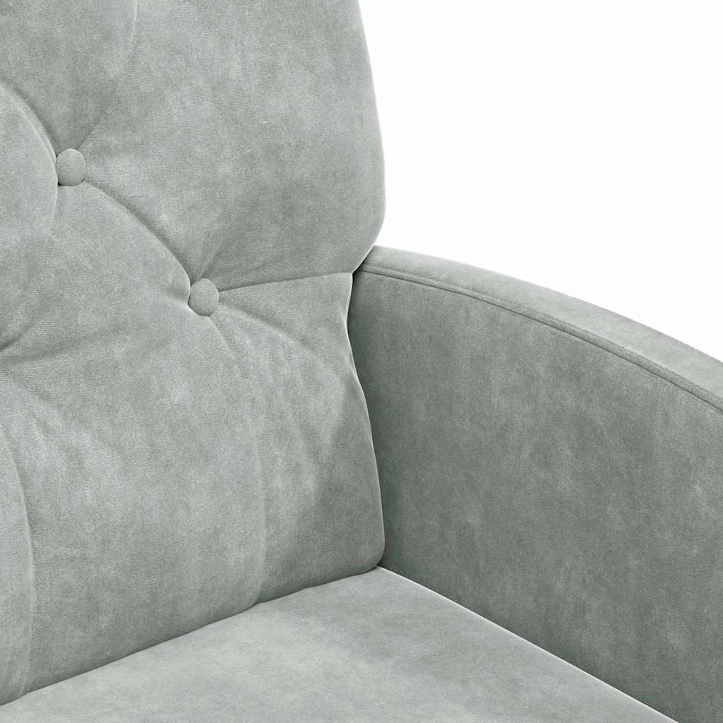 Sedie da Pranzo con Ruote 2 pcs Grigio chiaro 58 x 67 x 97 cm