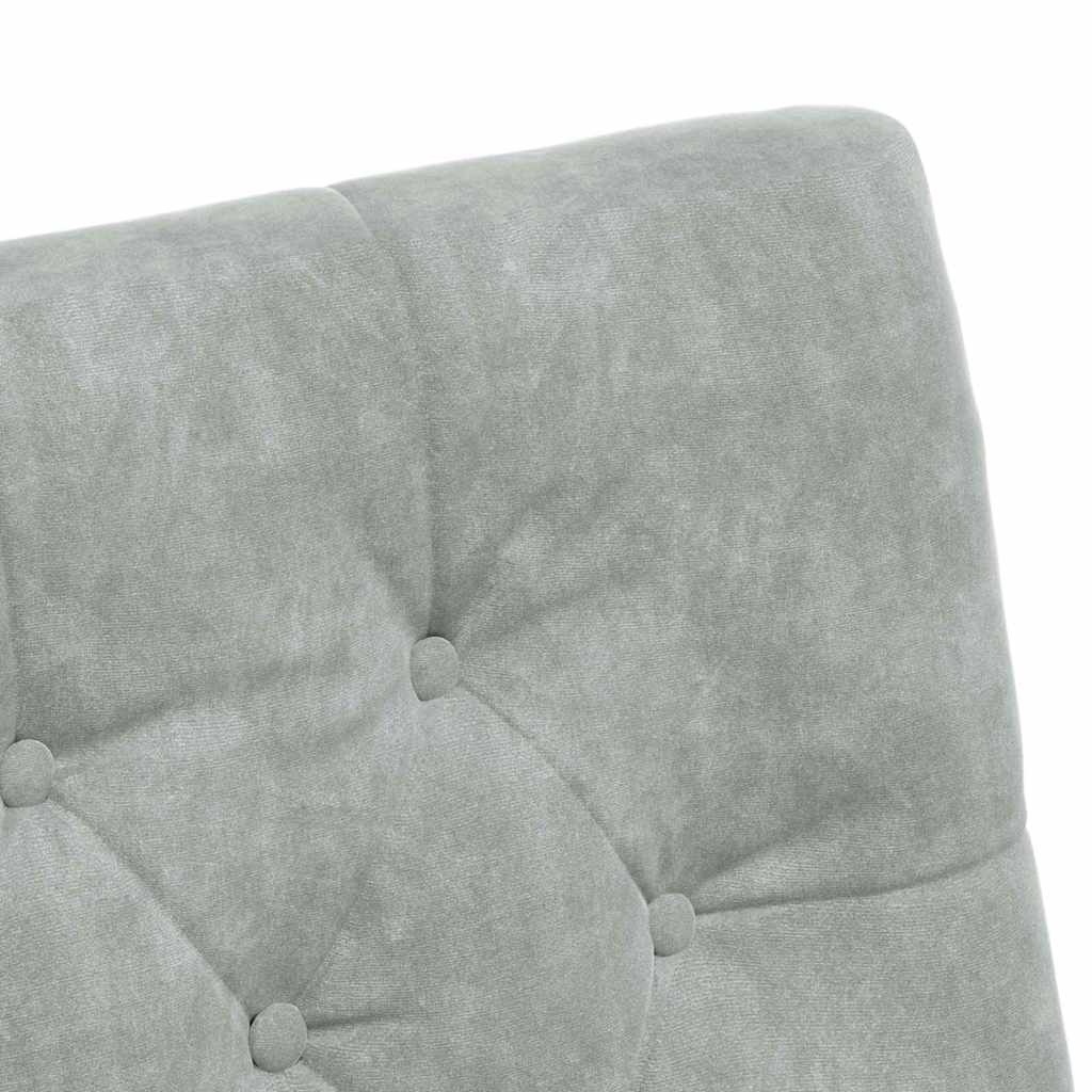 Sedie da Pranzo con Ruote 2 pcs Grigio chiaro 58 x 67 x 97 cm